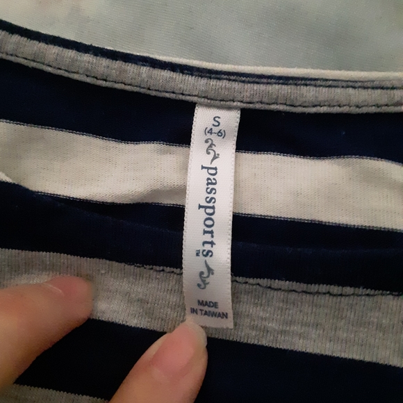 Passports striped shirt, size small - Picture 5 of 6